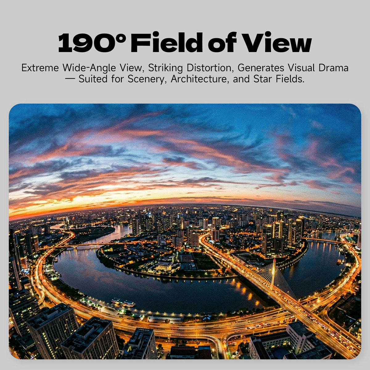 Lente Brightin Star 7.5mm f/2.8 Fisheye (Plateado) - detalle