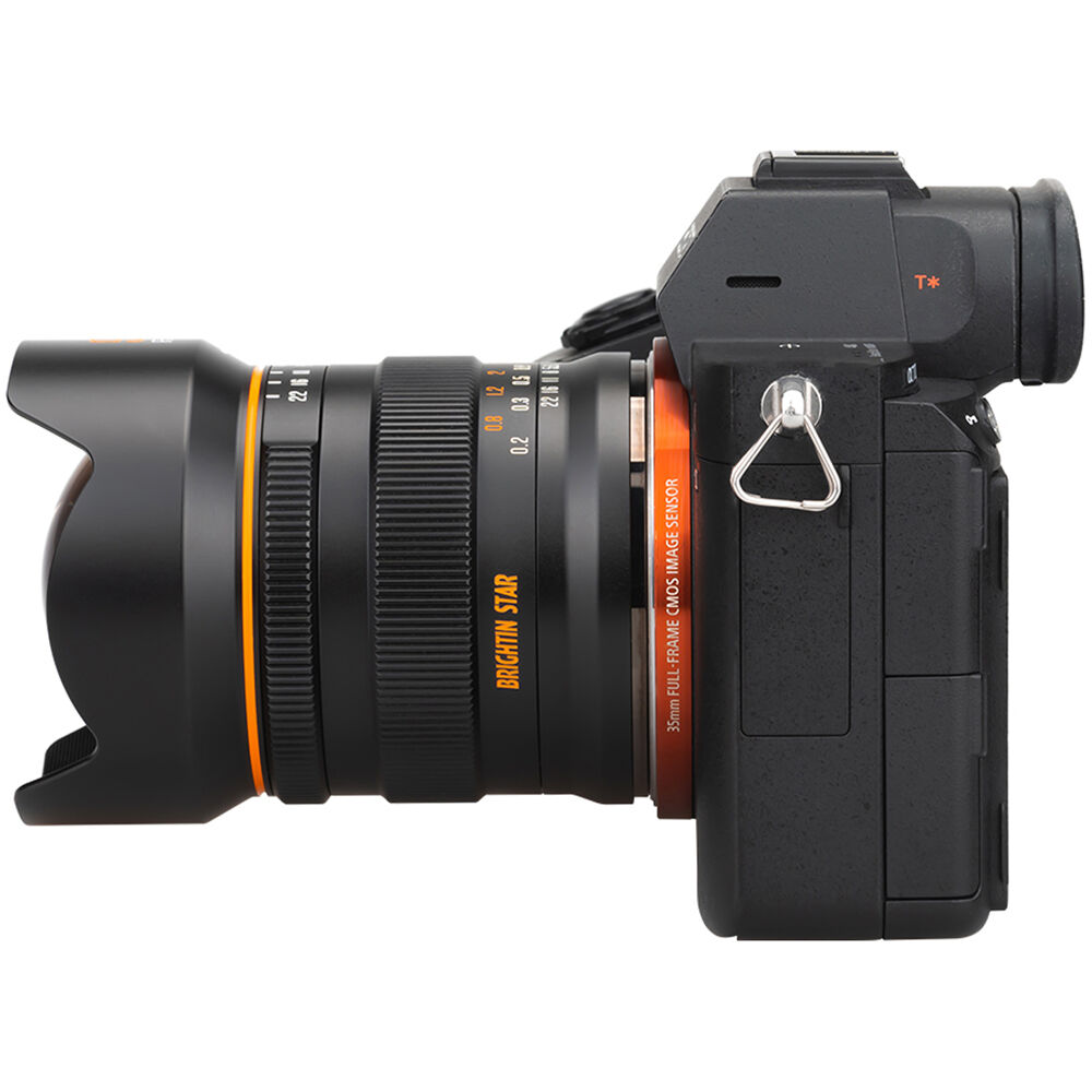 Lente Brightin Star 9mm f/5.6 - vista lateral
