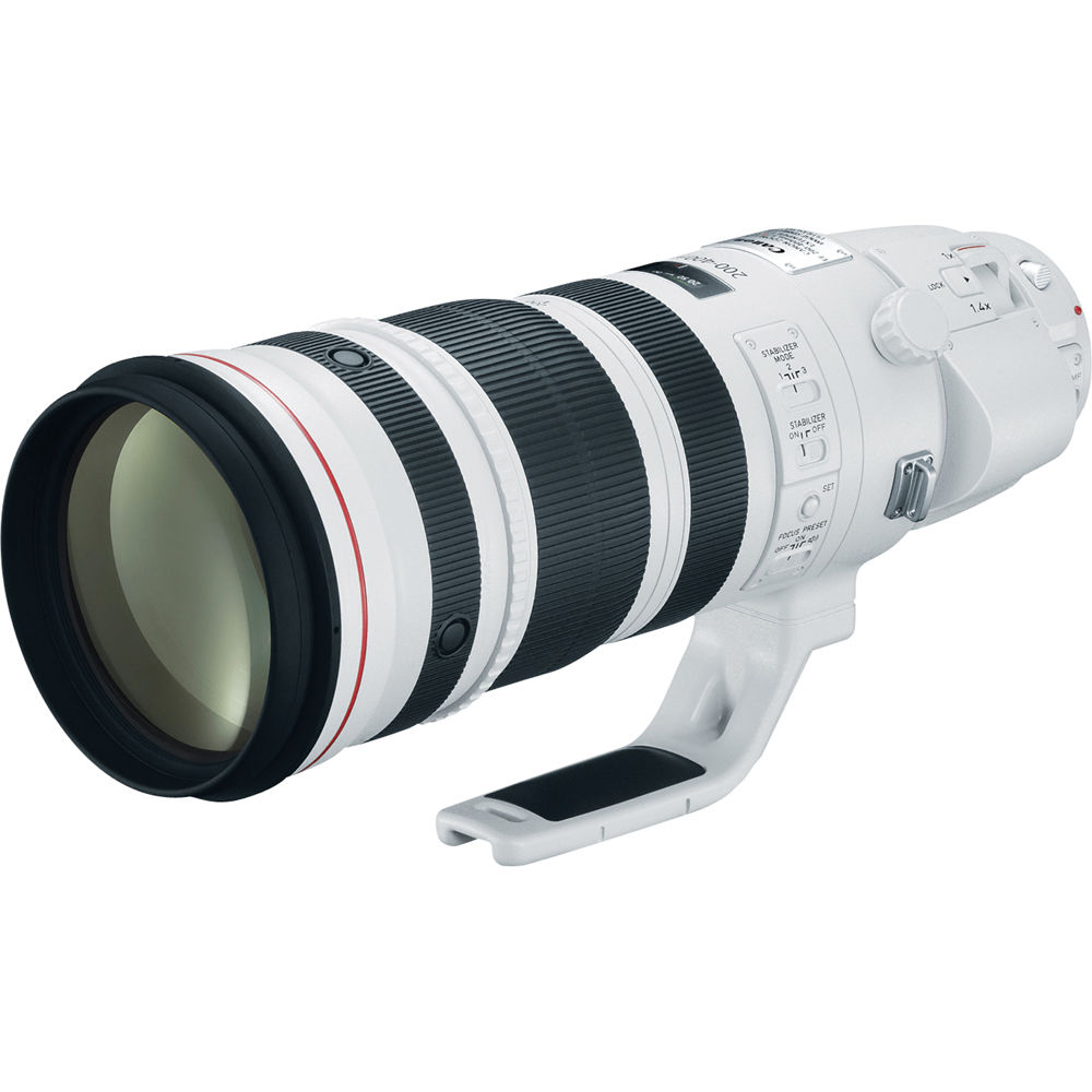 Lente Canon EF 200-400mm f/4L IS USM Extender 1.4x - vista trasera