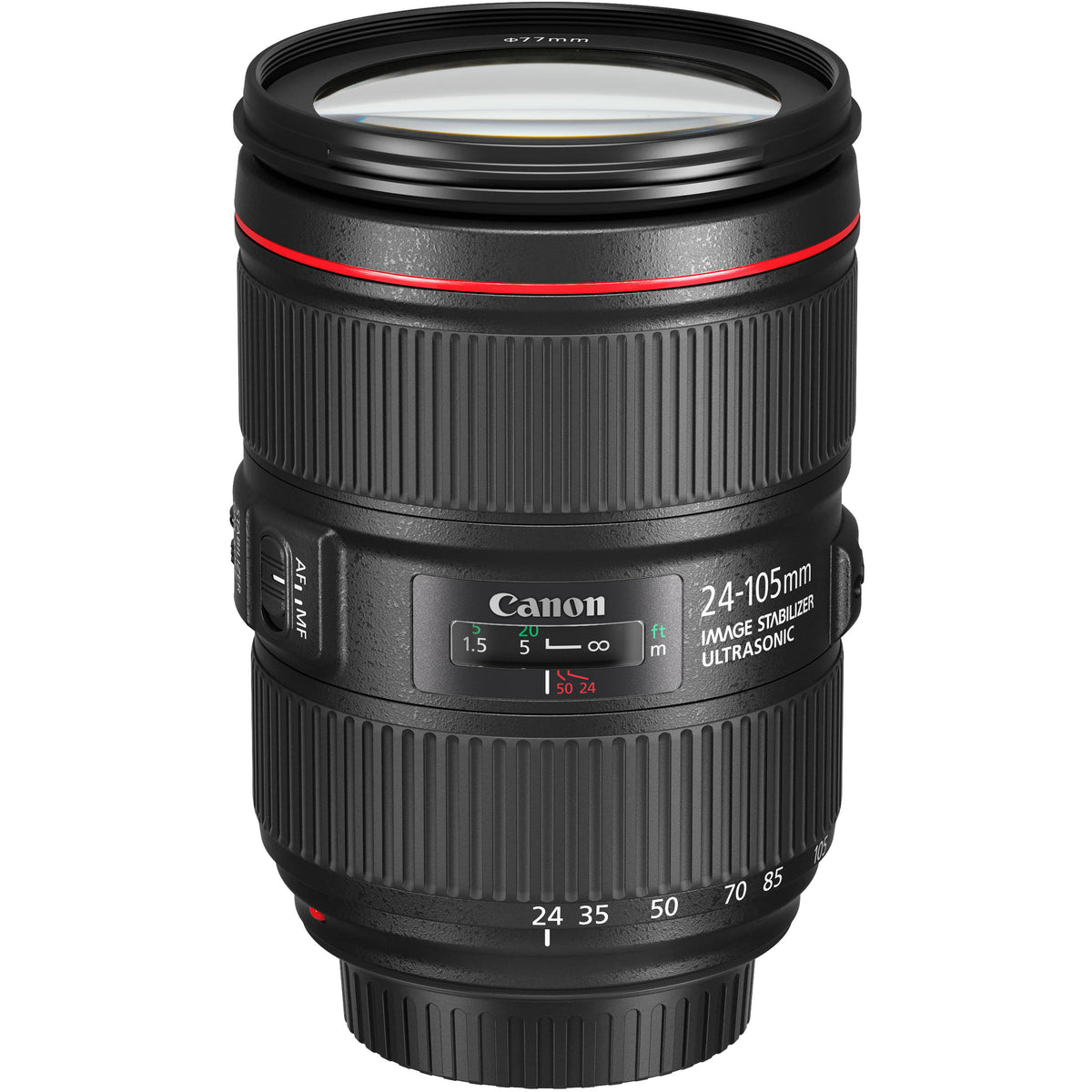 Lente Canon EF 24-105mm f/4L IS II USM - puertos y conexiones