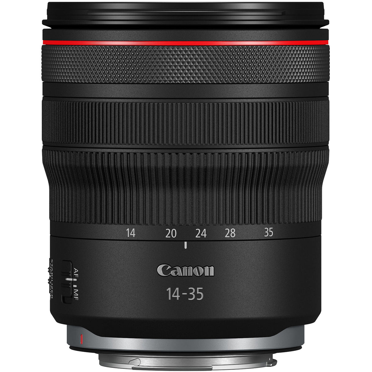Lente Canon RF 14-35mm f/4 L IS USM - vista frontal