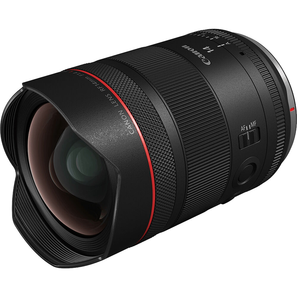 Lente Canon RF 14mm f/1.4 L VCM - vista lateral