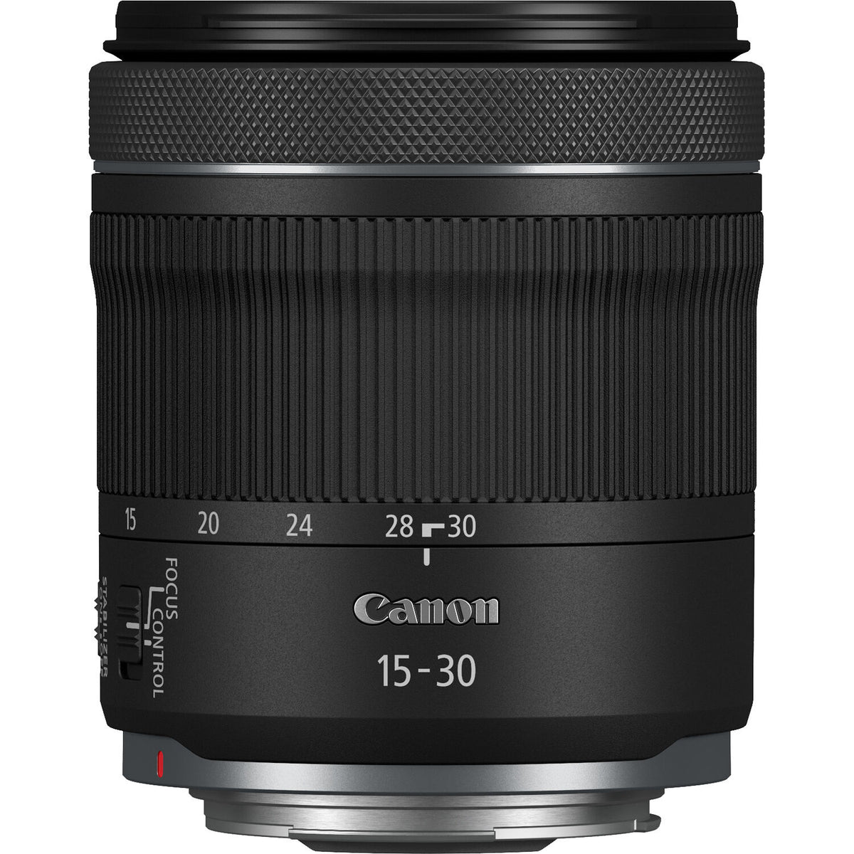 Lente Canon RF 15-30mm f/4.5-6.3 IS STM - vista frontal