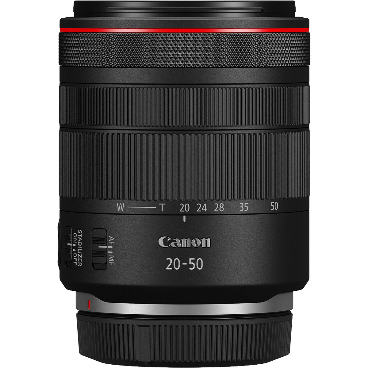 Lente Canon RF 20-50mm f/4 L IS USM PZ - vista trasera