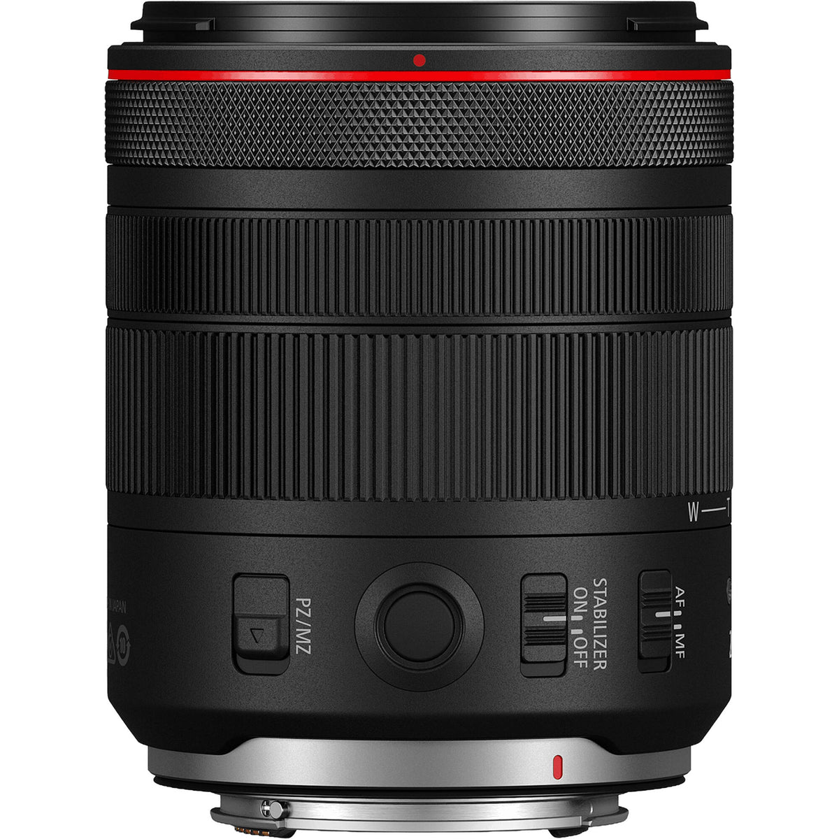 Lente Canon RF 20-50mm f/4 L IS USM PZ - vista lateral