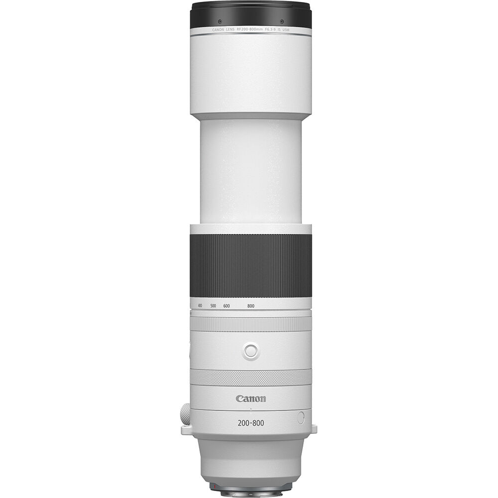 Lente Canon RF 200-800mm f/6.3-9 IS USM - vista frontal