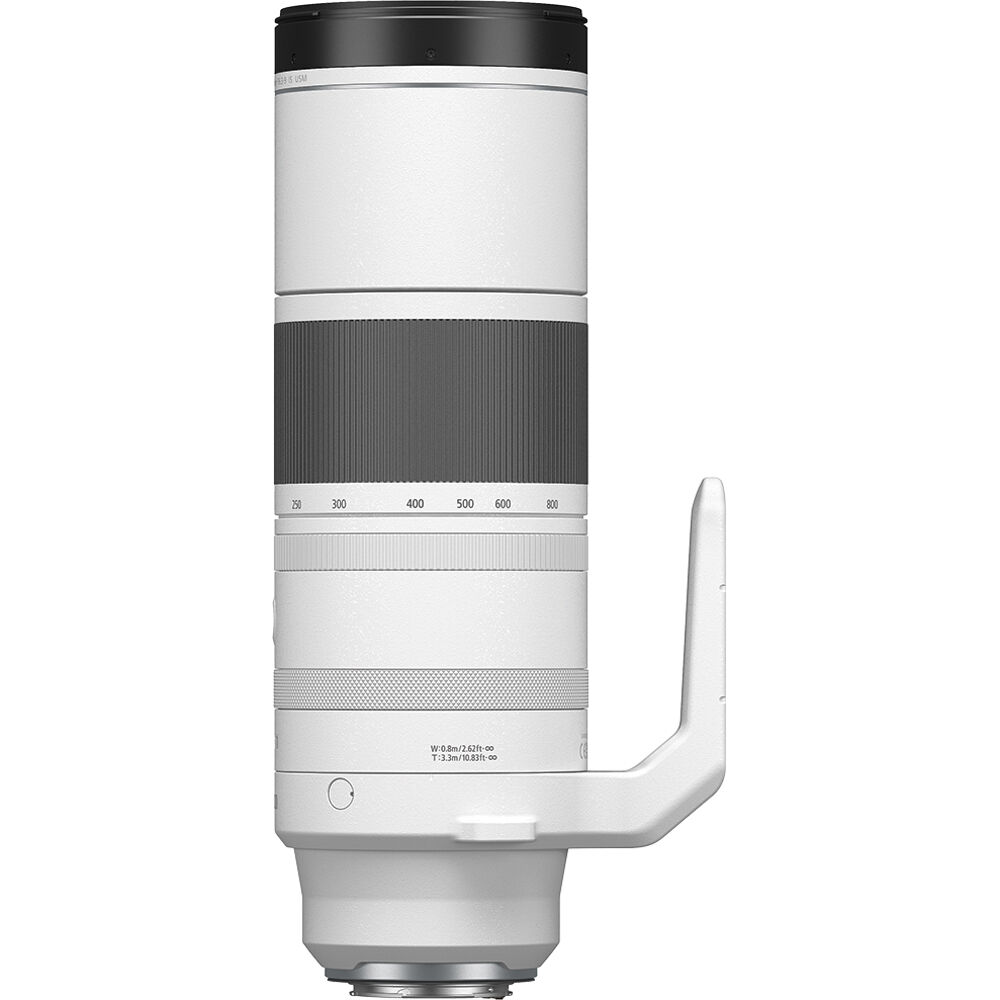 Lente Canon RF 200-800mm f/6.3-9 IS USM - contenido de la caja