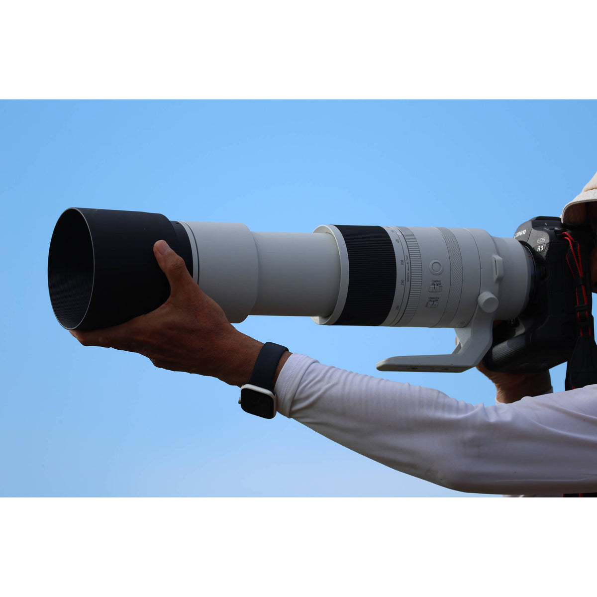 Lente Canon RF 200-800mm f/6.3-9 IS USM - en uso
