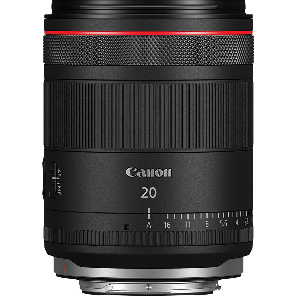 Lente Canon RF 20mm f/1.4 L VCM - vista frontal