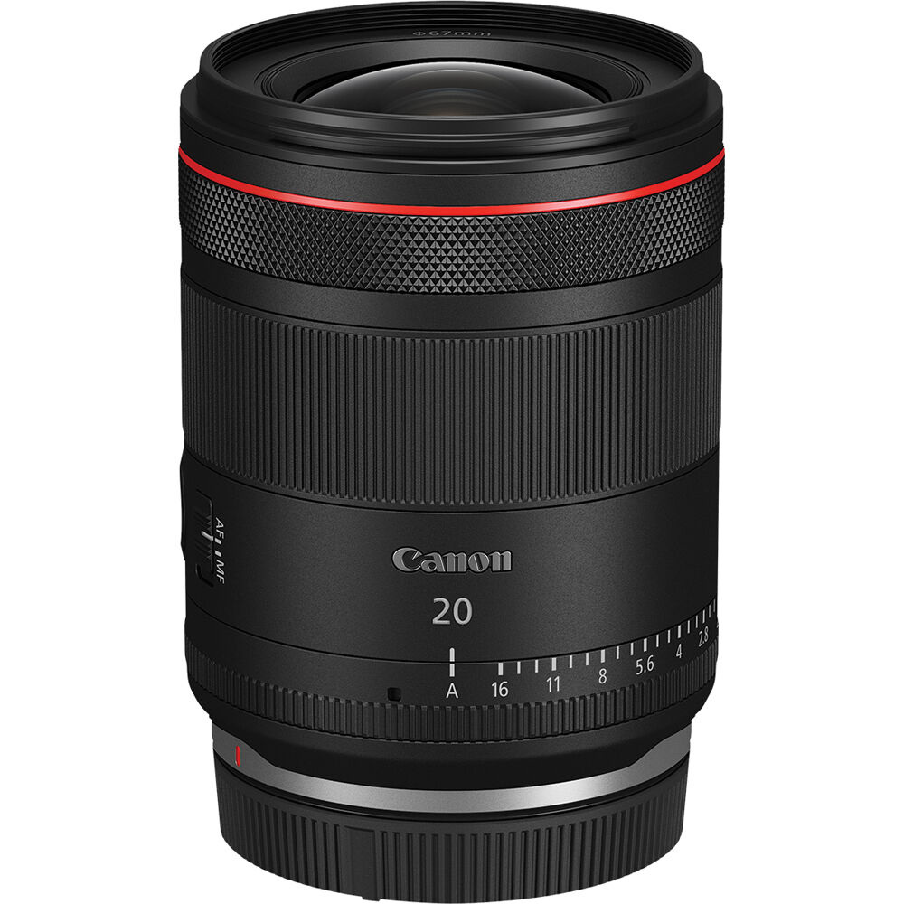 Lente Canon RF 20mm f/1.4 L VCM - vista lateral