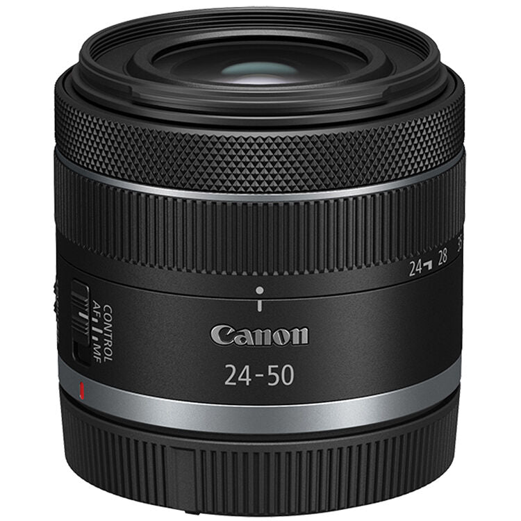 Lente Canon RF 24-50mm f/4.5-6.3 IS STM - contenido de la caja
