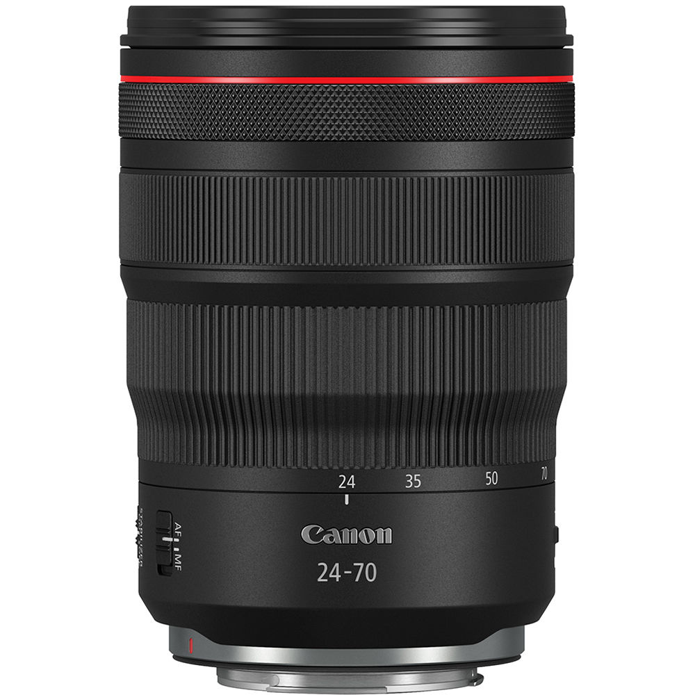 Lente Canon RF 24-70mm f/2.8 L IS USM - vista frontal