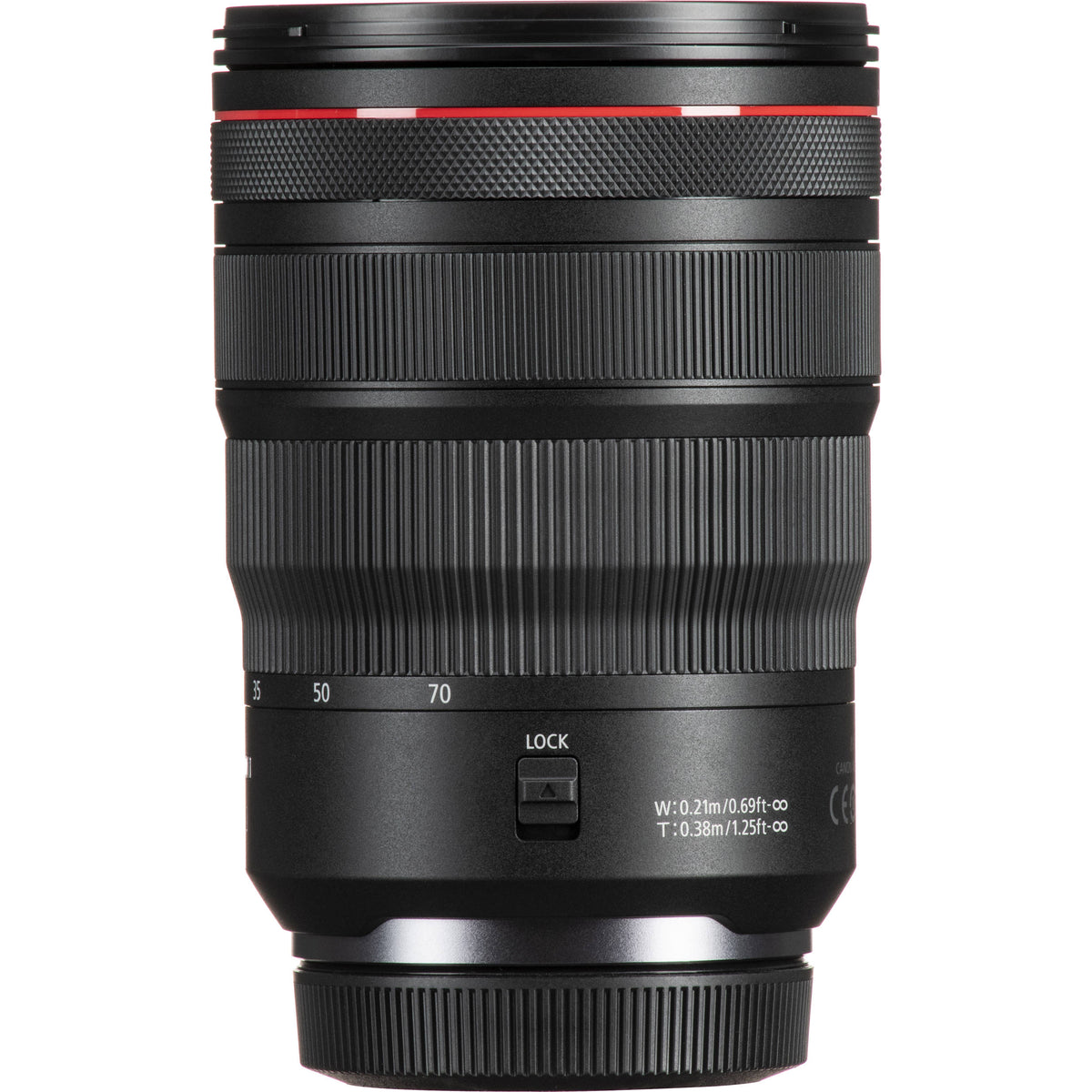 Lente Canon RF 24-70mm f/2.8 L IS USM - contenido de la caja