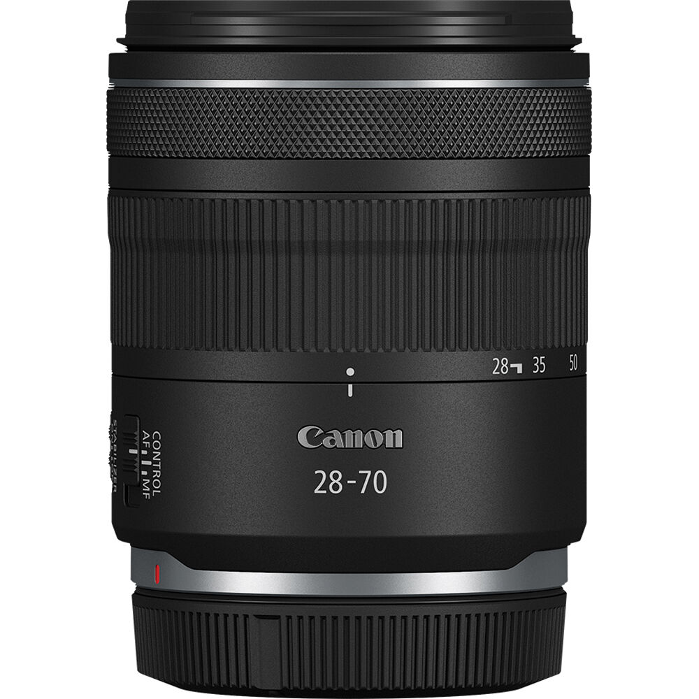 Lente Canon RF 28-70mm f/2.8 IS STM - vista frontal