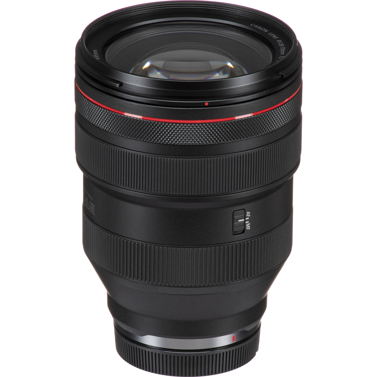 Lente Canon RF 28-70mm f/2 L USM - vista lateral