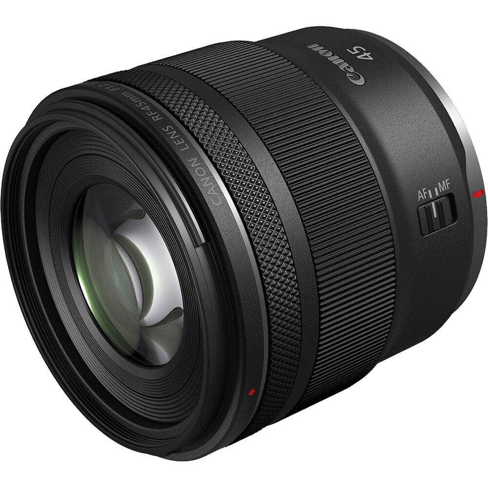Lente Canon RF 45mm f/1.2 STM - vista trasera