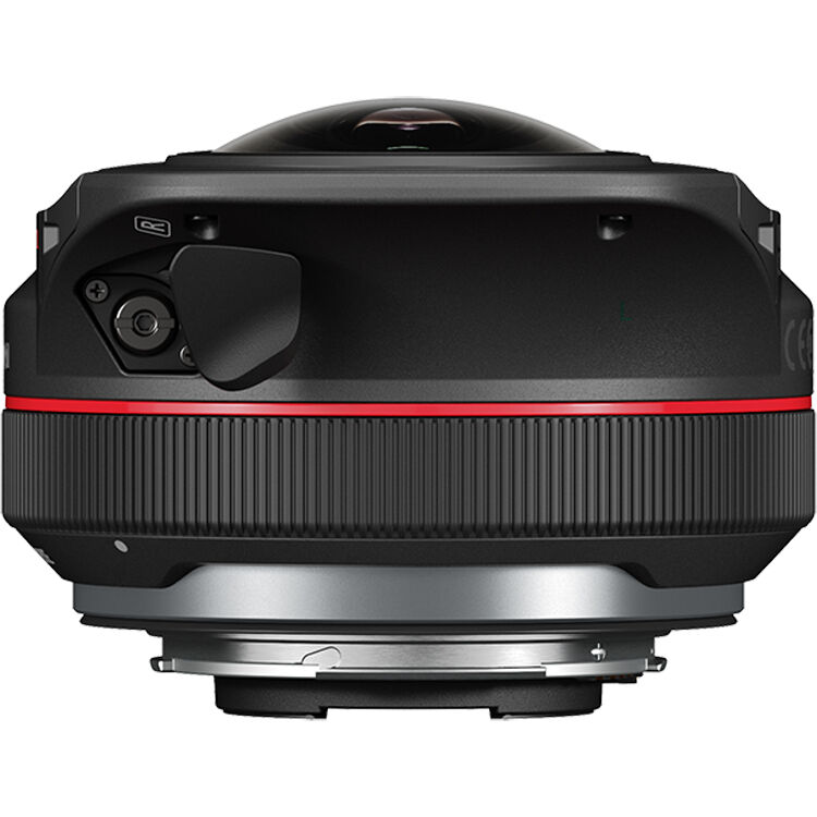 Lente Canon RF 5.2mm f/2.8 L Dual Fisheye 3D VR - vista lateral