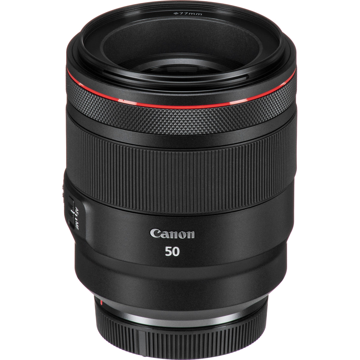 Lente Canon RF 50mm f/1.2 L USM - vista frontal