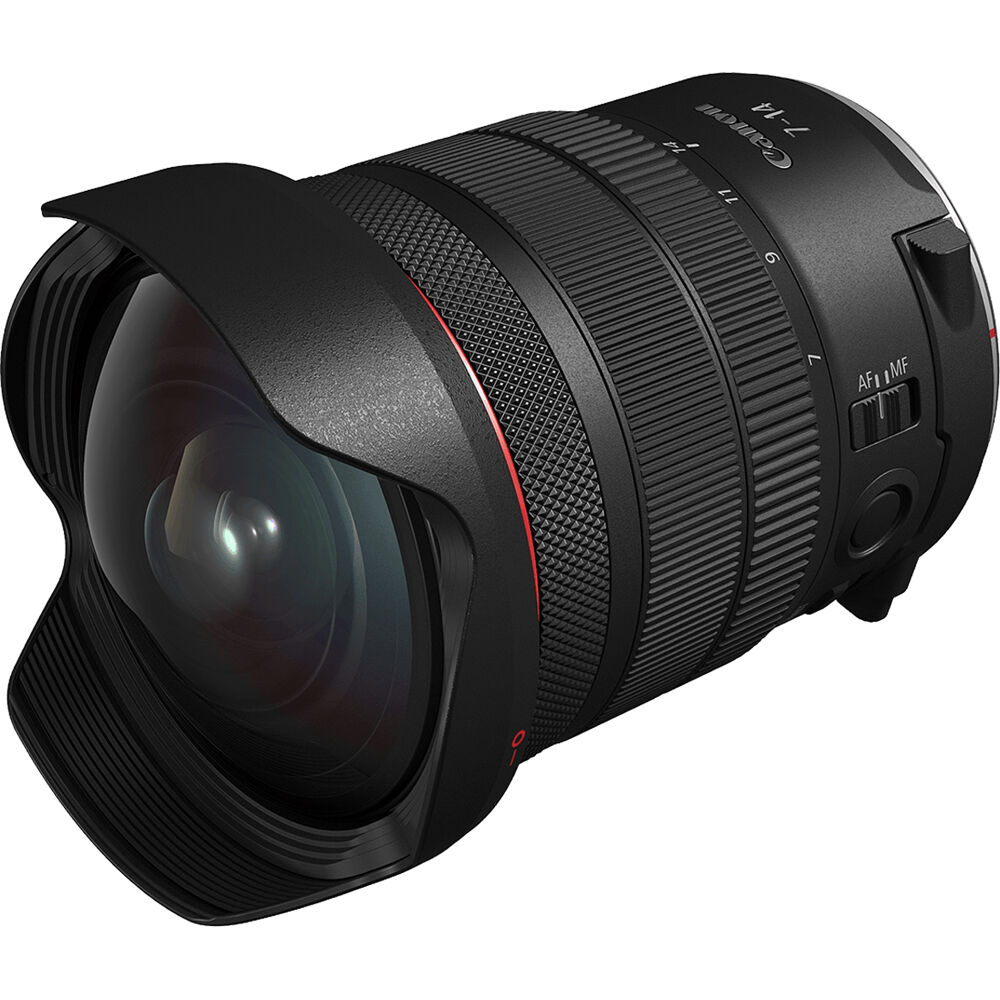 Lente Canon RF 7-14mm f/2.8-3.5 L Fisheye STM - puertos y conexiones