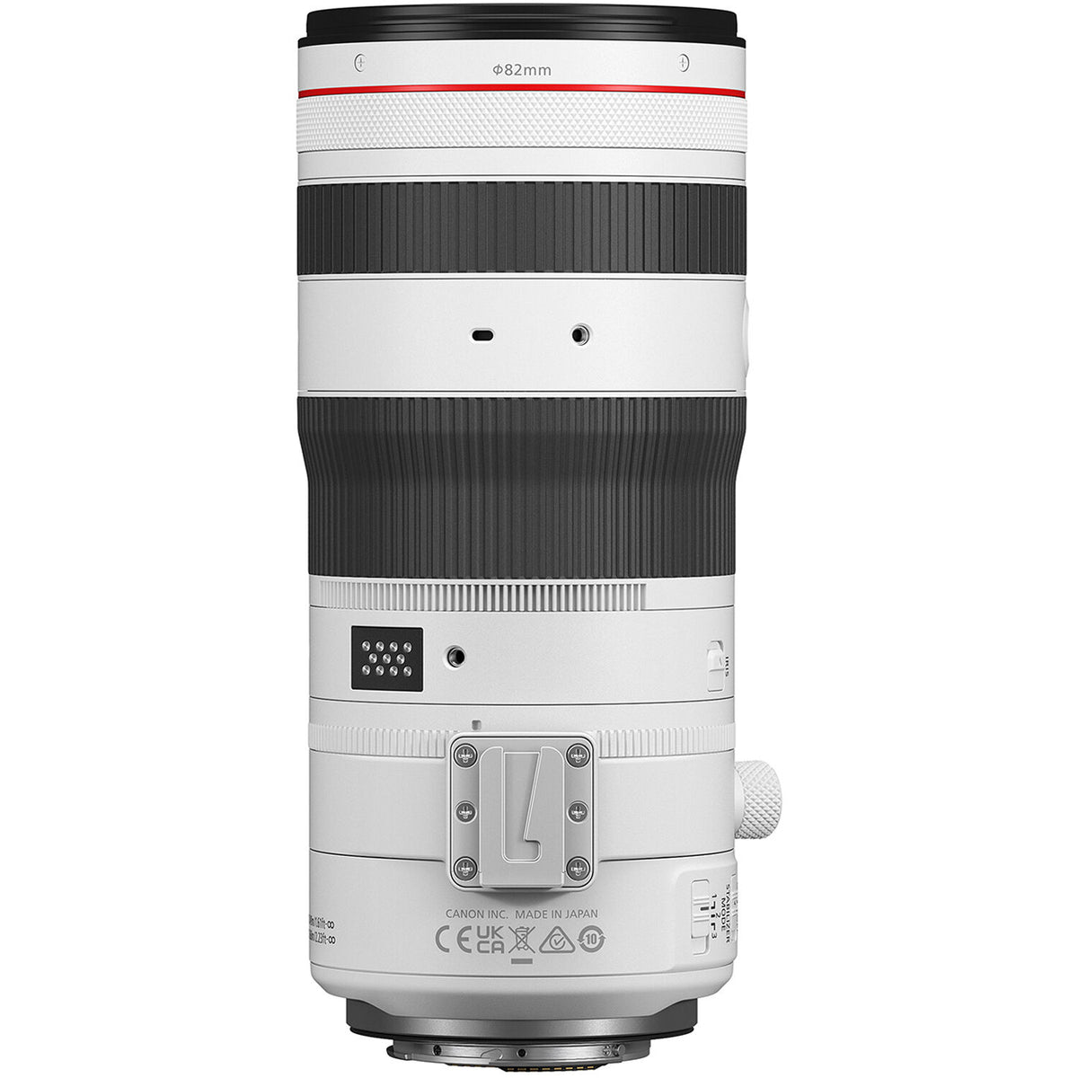 Lente Canon RF 70-200mm f/2.8 L IS USM Z (Blanco) - vista frontal