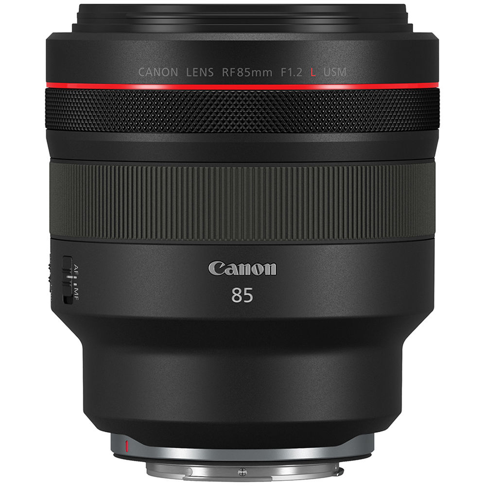 Lente Canon RF 85mm f/1.2 L USM - vista frontal