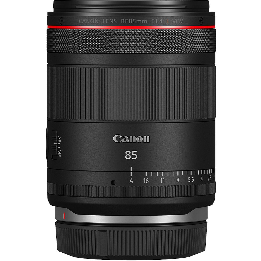 Lente Canon RF 85mm f/1.4 L VCM - vista frontal
