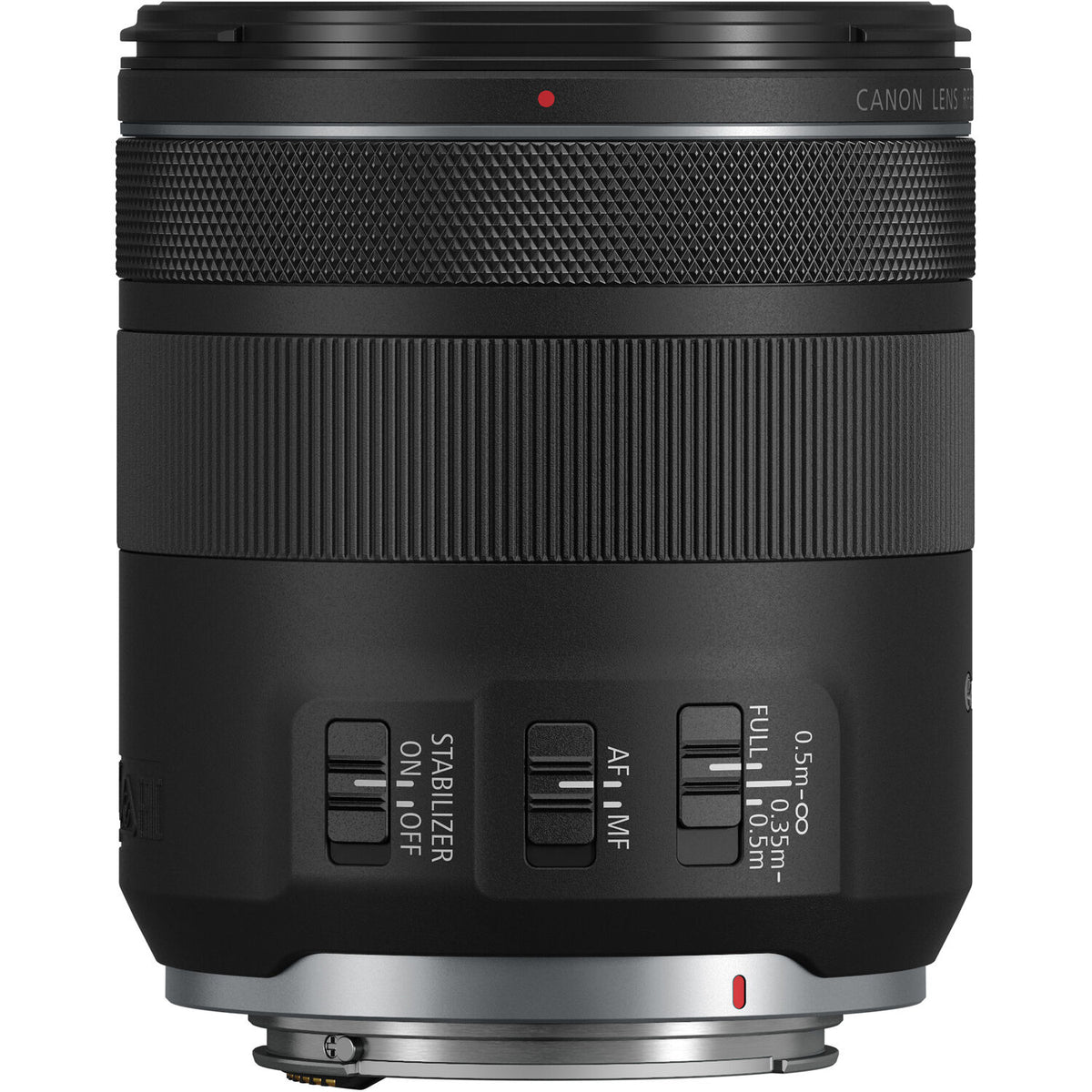 Lente Canon RF 85mm f/2 Macro IS STM - vista trasera