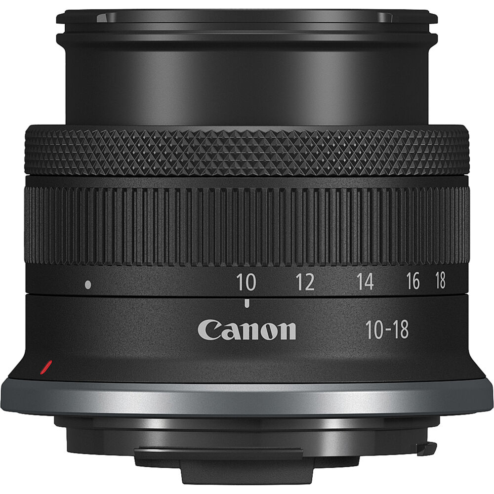 Lente Canon RF-S 10-18mm f/4.5-6.3 IS STM - vista lateral