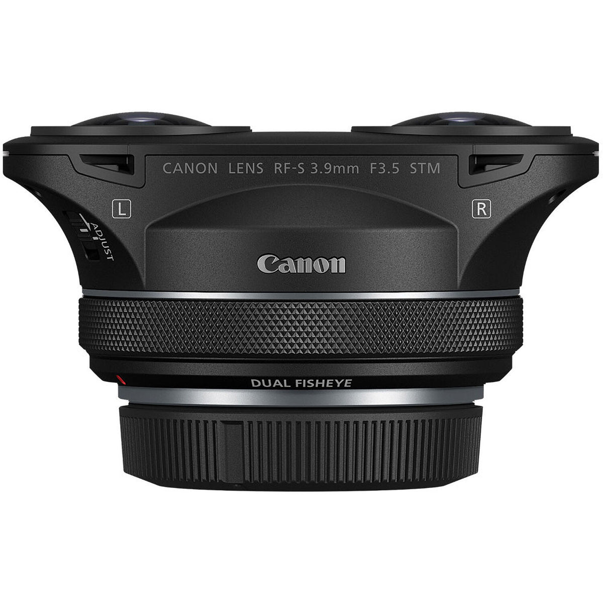 Lente Canon RF-S 3.9mm f/3.5 STM Dual Fisheye - vista frontal