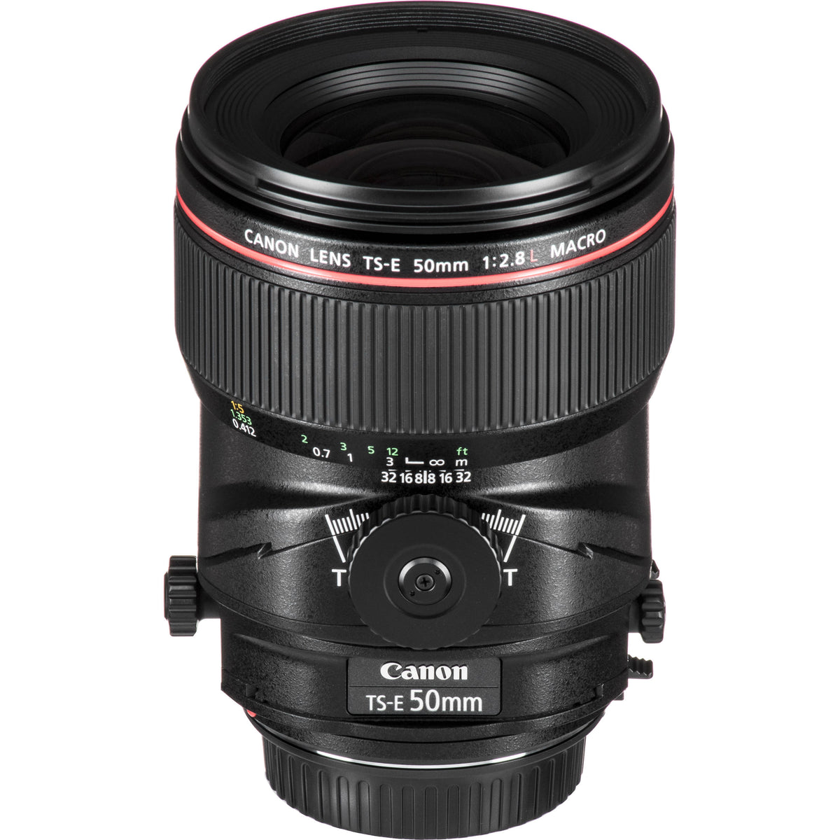 Lente Canon TS-E 50mm f/2.8L Macro Tilt-Shift - vista trasera