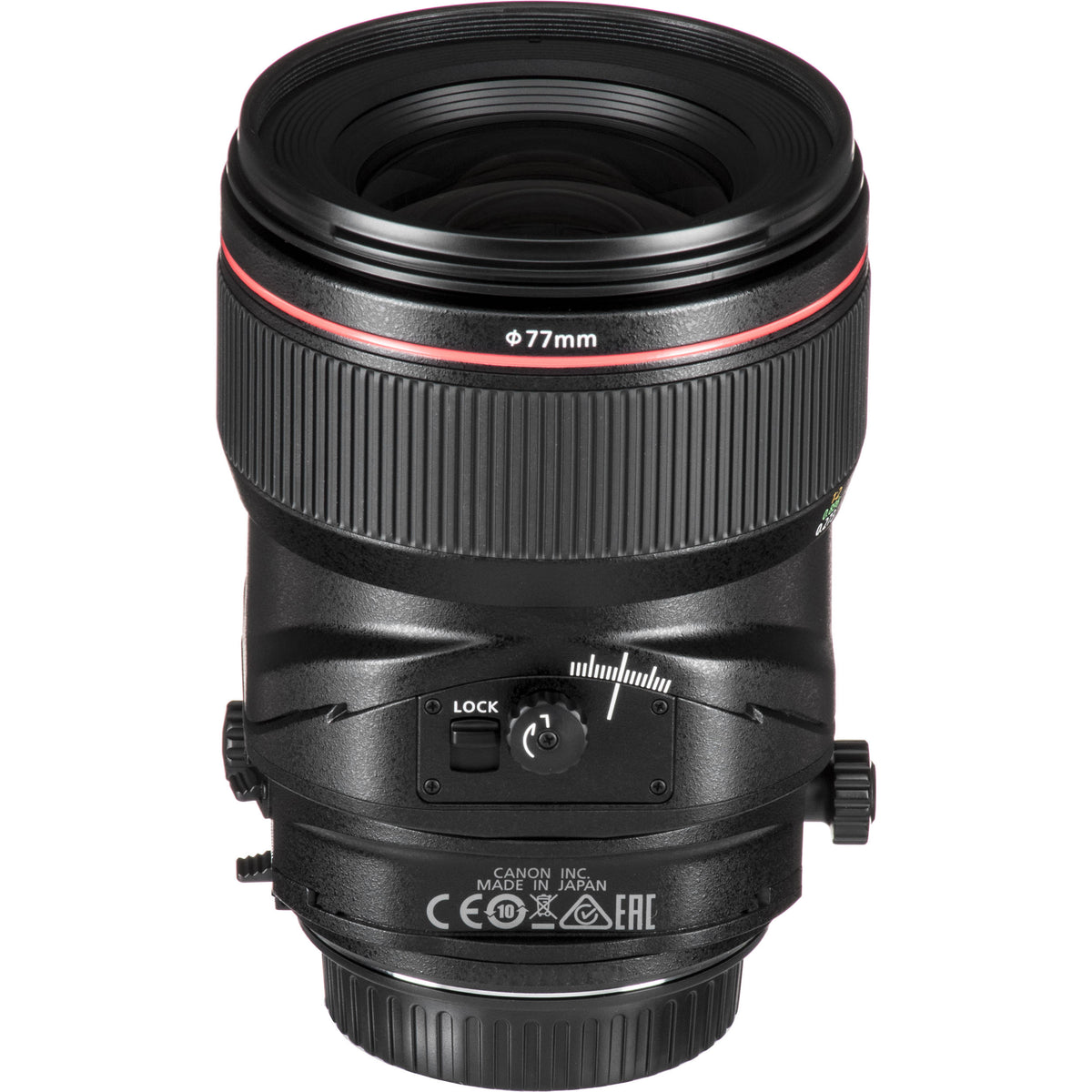 Lente Canon TS-E 50mm f/2.8L Macro Tilt-Shift - puertos y conexiones