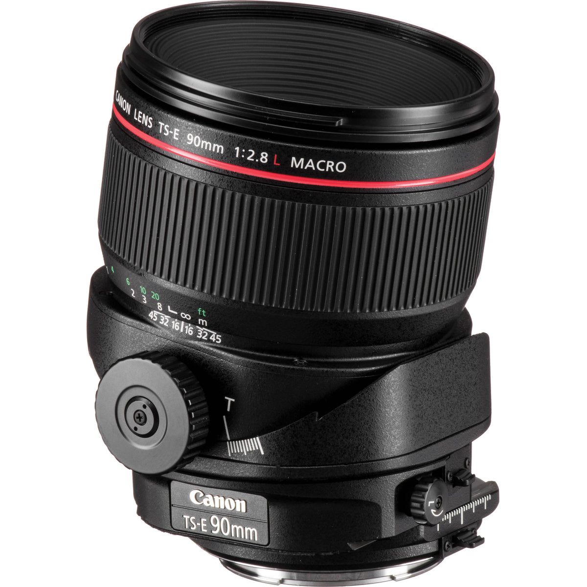 Lente Canon TS-E 90mm f/2.8L Macro Tilt-Shift - vista trasera