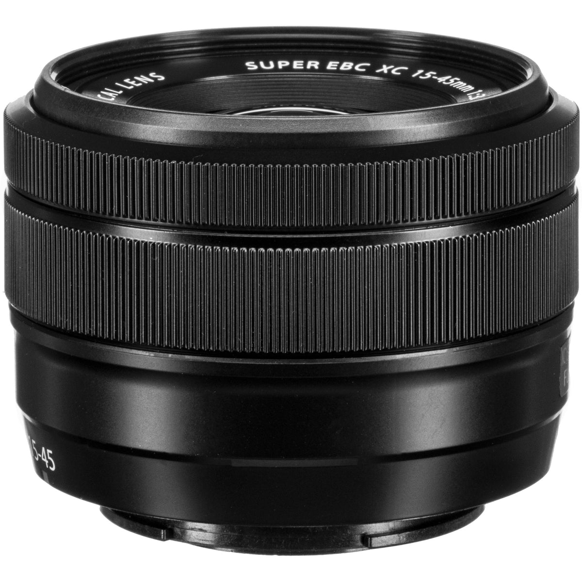 Lente Fujifilm XC 15-45mm f/3.5-5.6 OIS PZ (Negro) - vista frontal