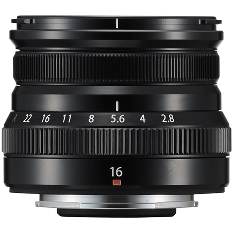 Lente Fujifilm XF 16mm f/2.8 R WR (Negro) - vista frontal
