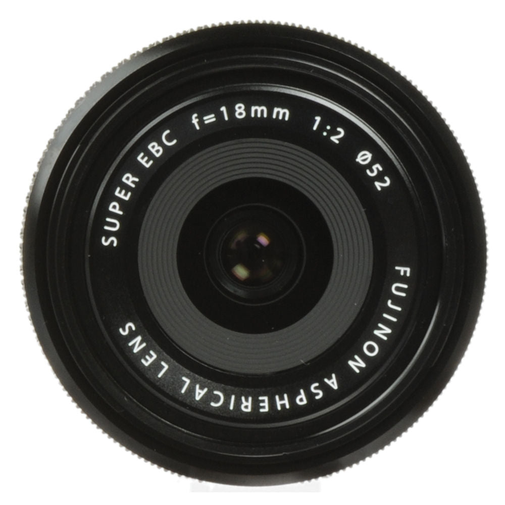 Lente Fujifilm XF 18mm f/2 R - vista lateral