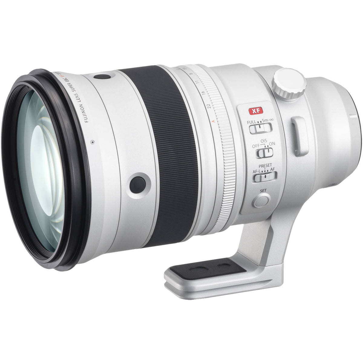 Lente Fujifilm XF 200mm f/2 R LM OIS WR con Teleconvertidor 1.4x - vista frontal