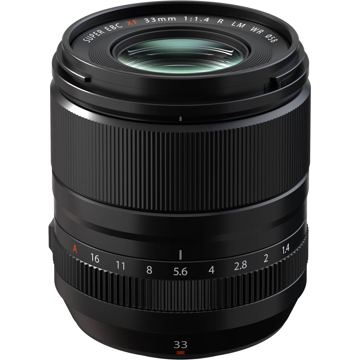 Lente Fujifilm XF 33mm f/1.4 R LM WR - vista principal
