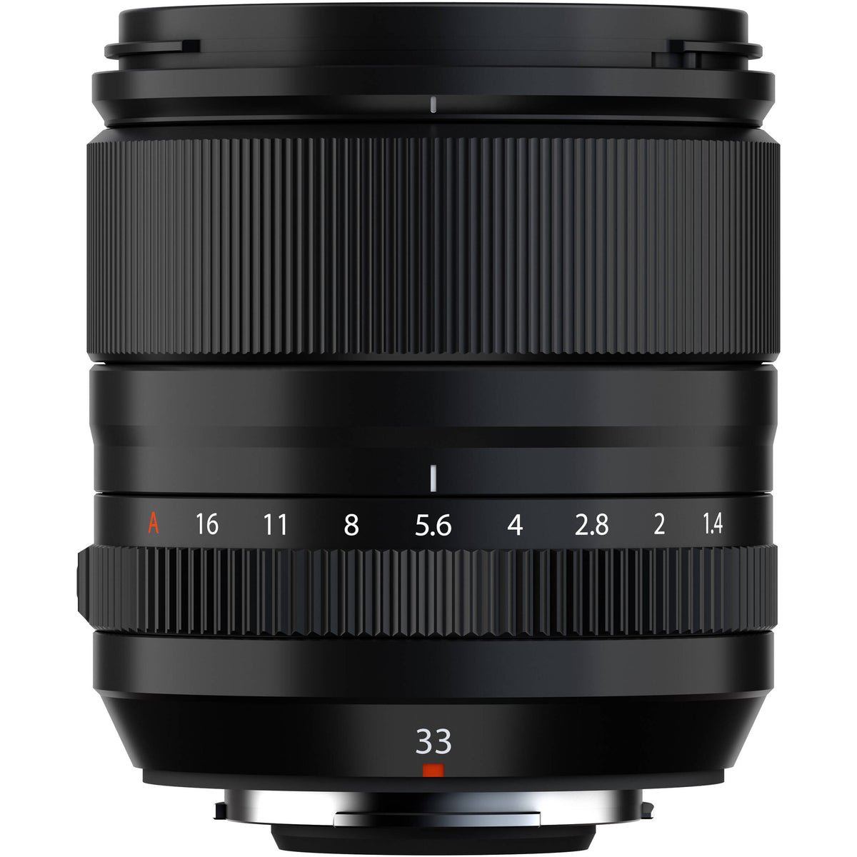 Lente Fujifilm XF 33mm f/1.4 R LM WR - vista frontal