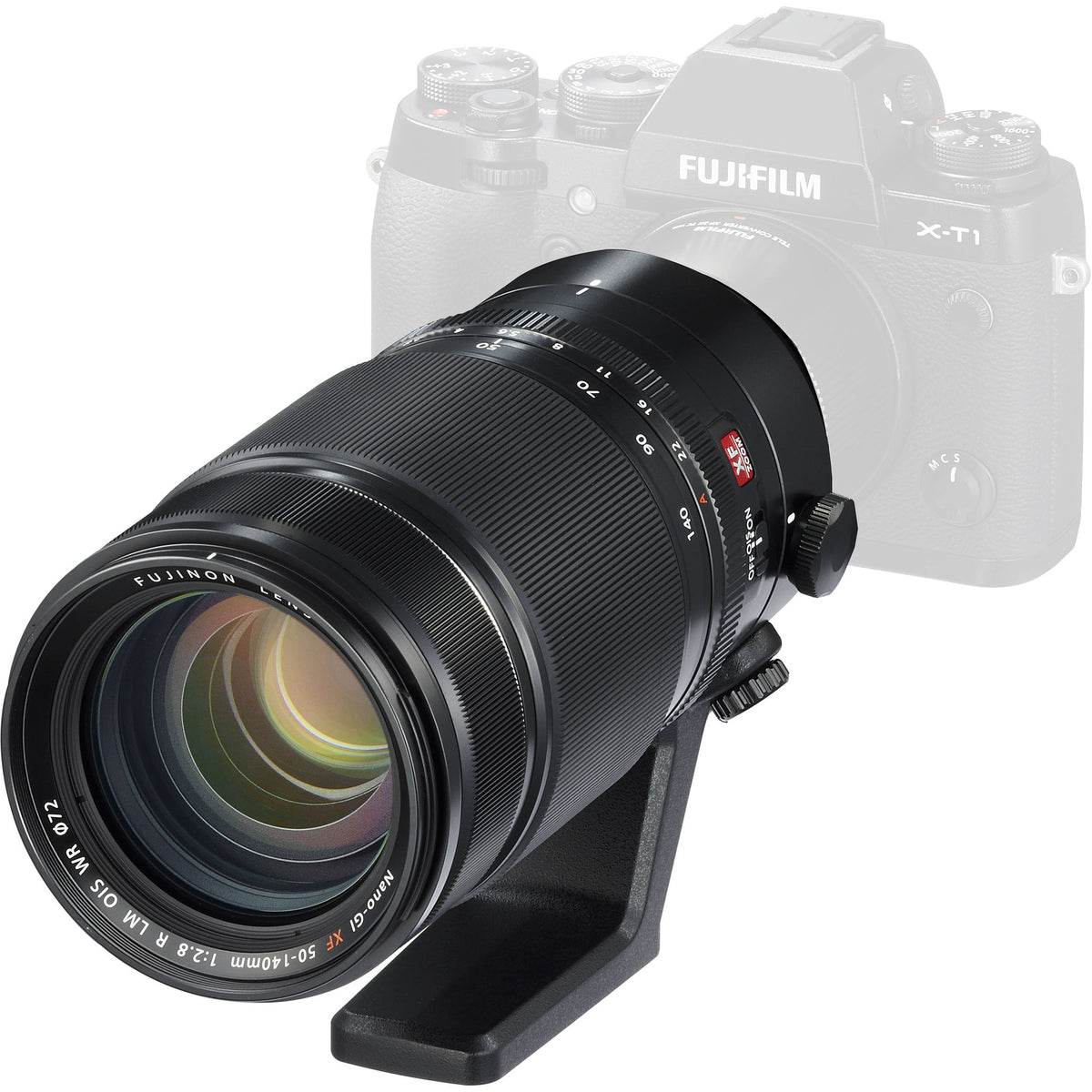 Lente Fujifilm XF 50-140mm f/2.8 R LM OIS WR - vista frontal