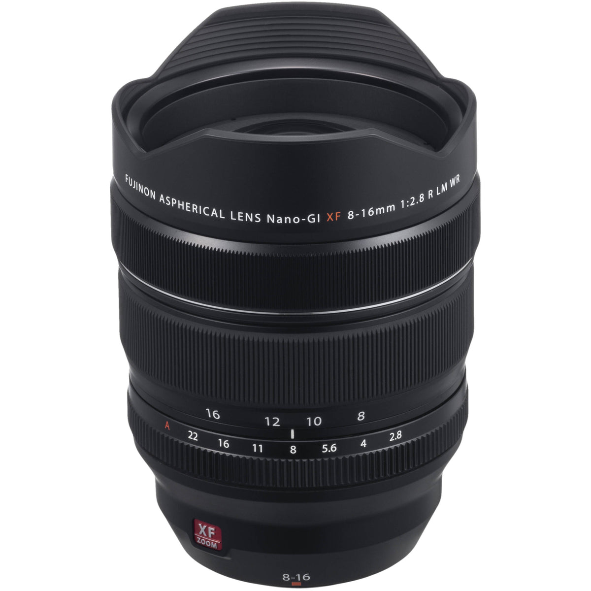 Lente Fujifilm XF 8-16mm f/2.8 R LM WR - vista principal