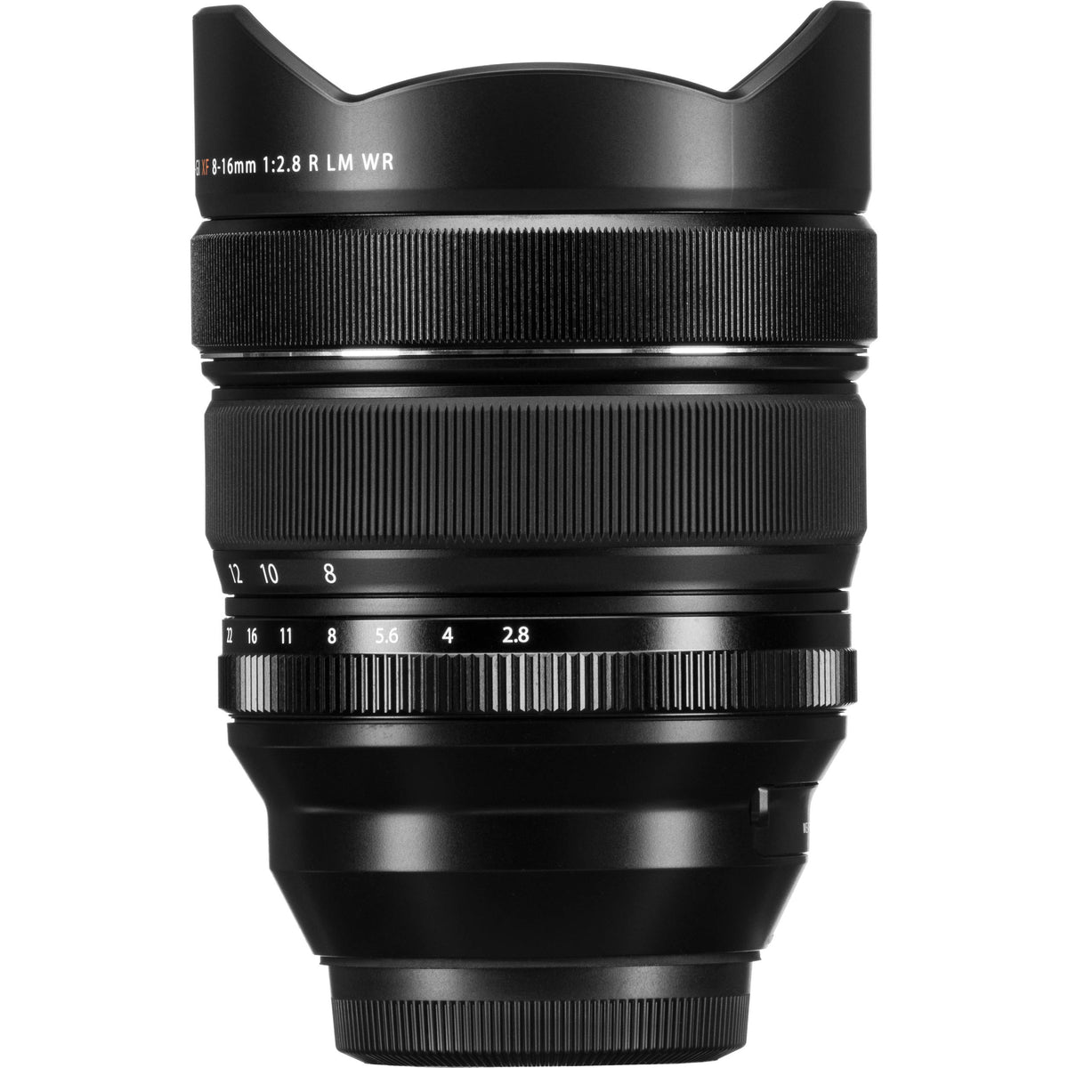 Lente Fujifilm XF 8-16mm f/2.8 R LM WR - vista lateral