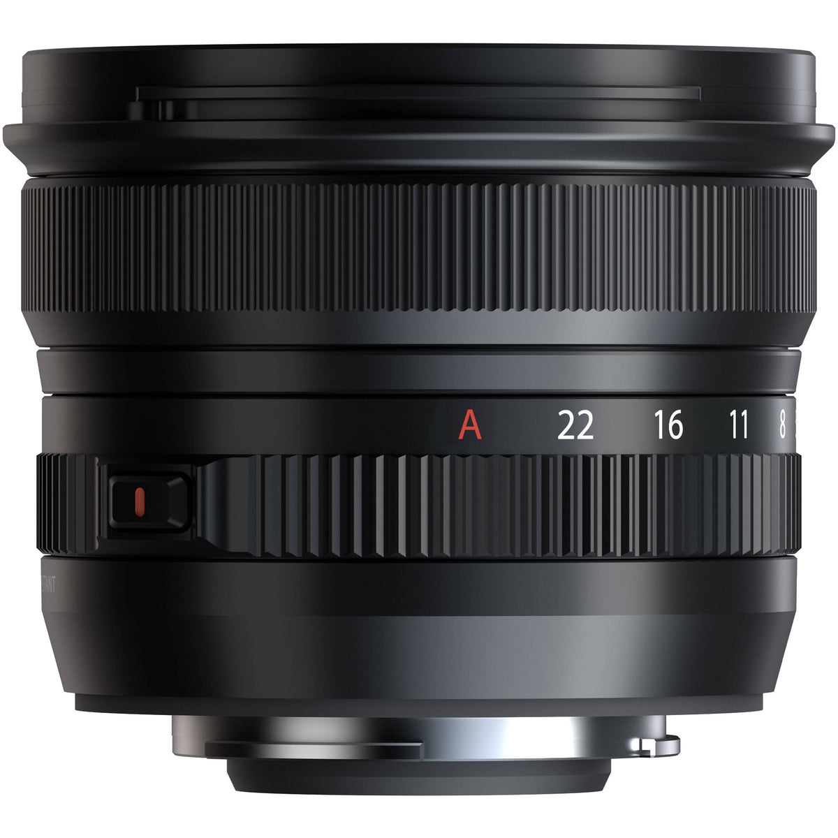 Lente Fujifilm XF 8mm f/3.5 R WR - vista lateral