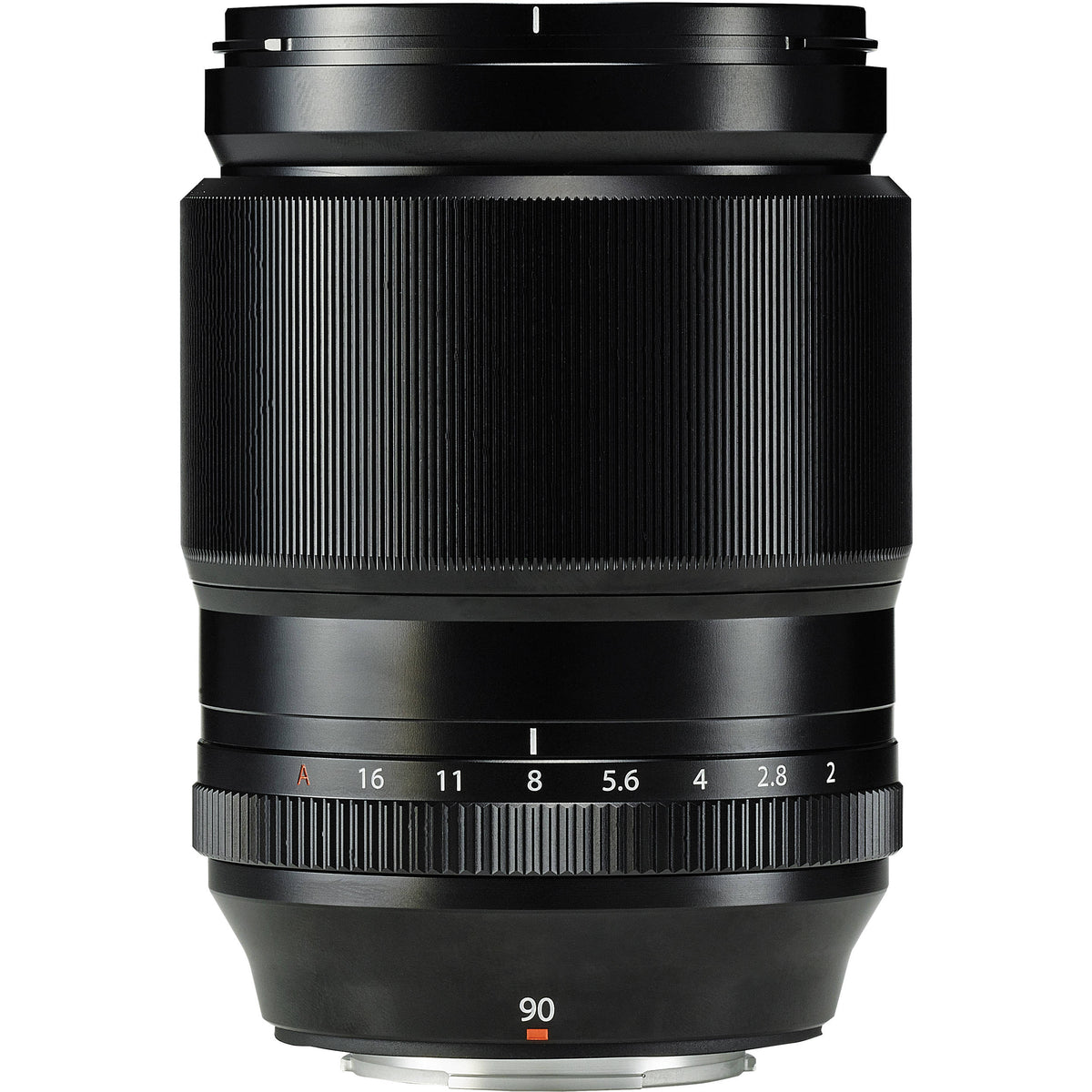 Lente Fujifilm XF 90mm f/2 R LM WR - vista frontal