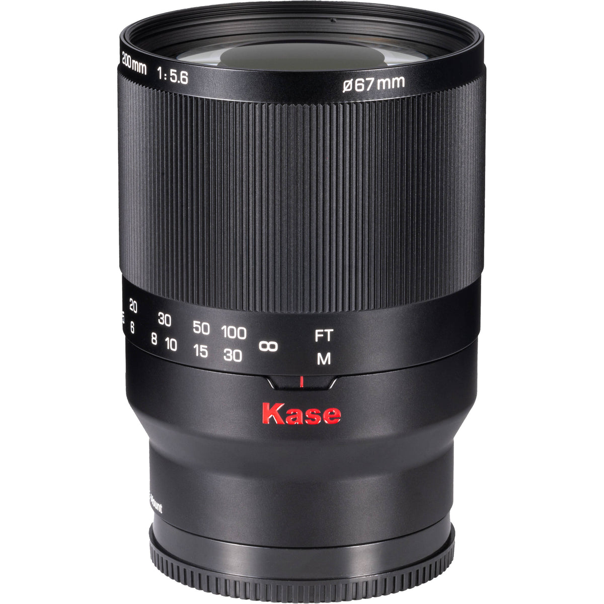 Lente Kase 200mm f/5.6 MC Reflex Mirror - vista principal