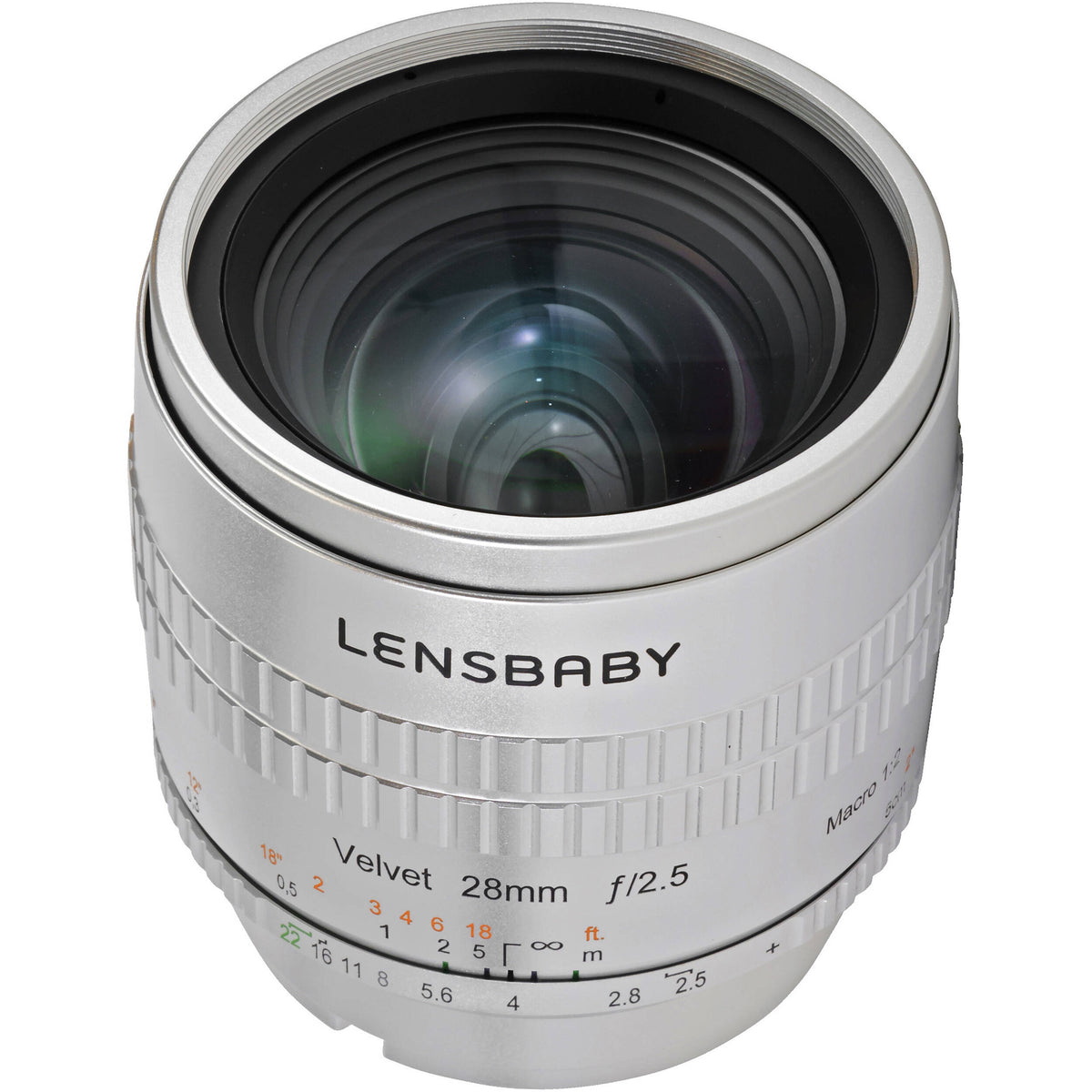 Lente Lensbaby Velvet 28mm f/2.5 (Plateado) - puertos y conexiones