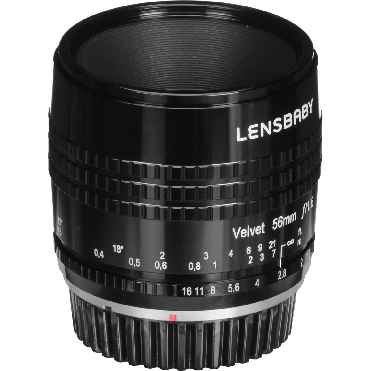 Lente Lensbaby Velvet 56mm f/1.6 (Negro) - contenido de la caja