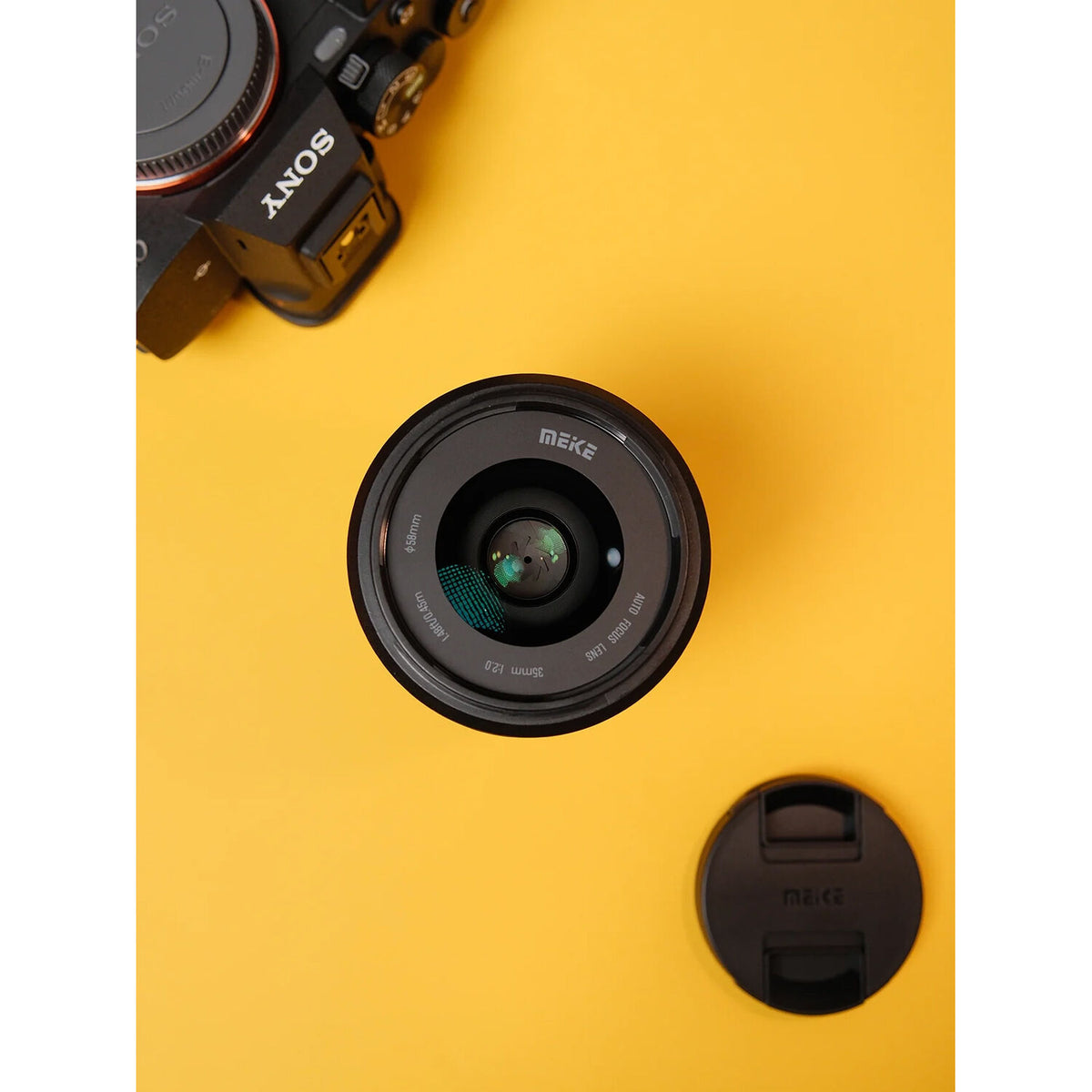 Lente Meike 35mm f/2 AF - en uso