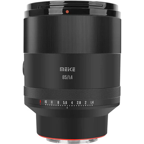 Lente Meike 85mm f/1.4 AF - vista frontal