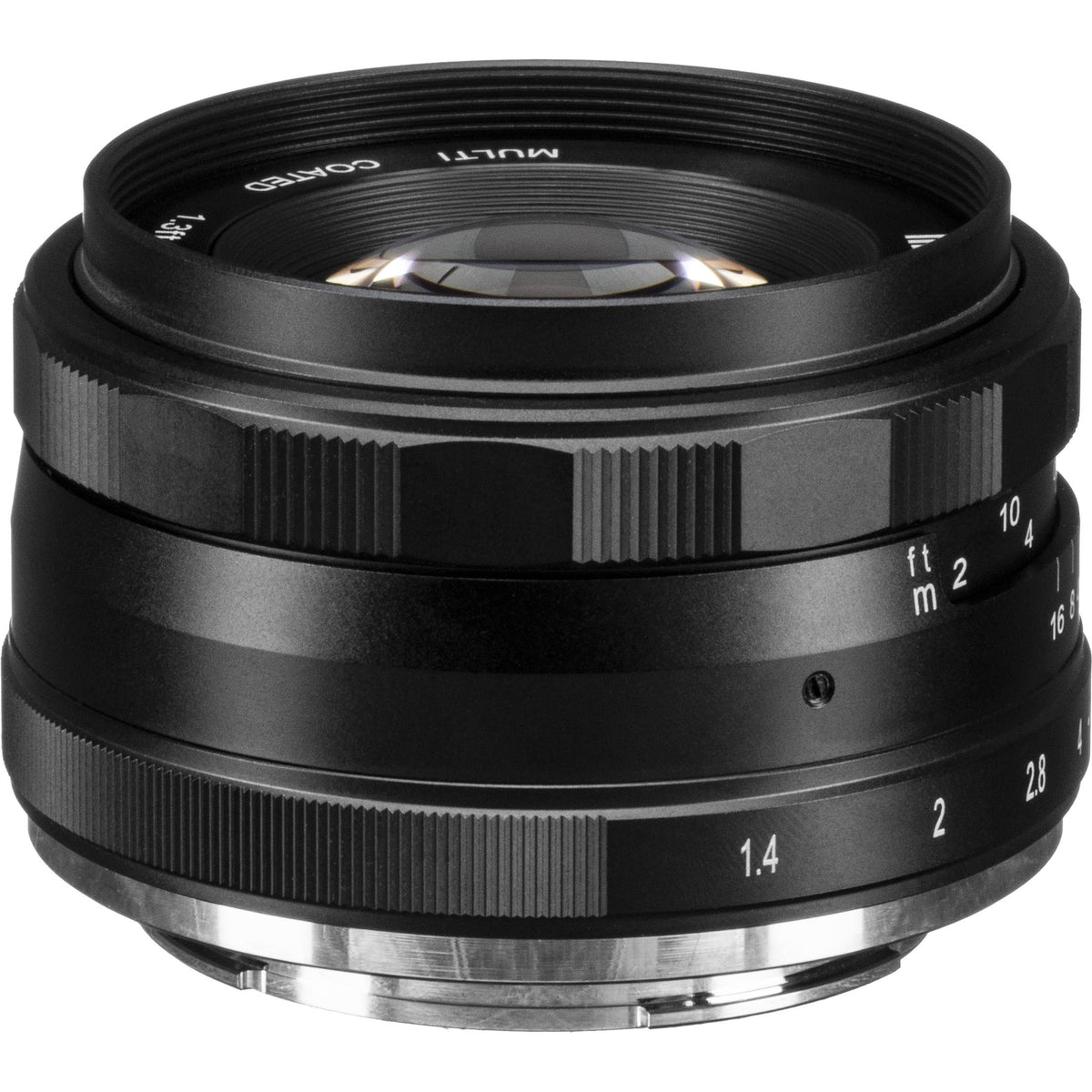 Lente Meike MK-35mm f/1.4 - vista lateral