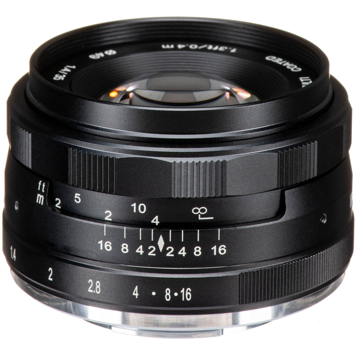 Lente Meike MK-35mm f/1.4 - vista lateral